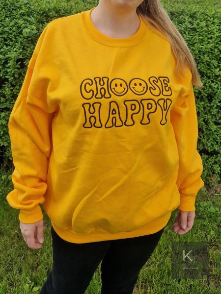 choose happy sweater